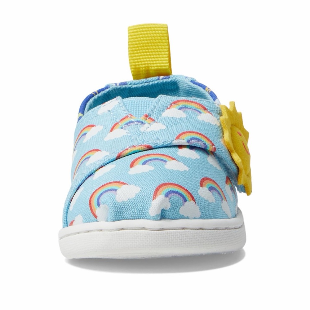 New TOMS Toddler Girl’s Blue Glow in the Dark Tiny Alpargata US Size 4C - Picture 3 of 9